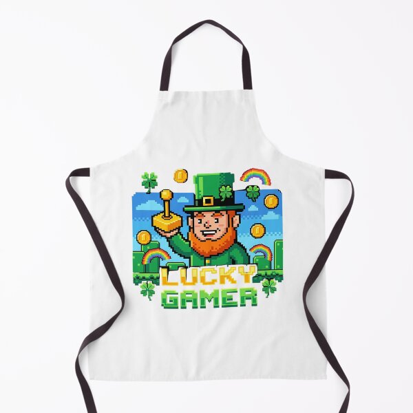 Item preview, Lucky Gamer Pixel Art Leprechaun designed and sold by chattsuede.