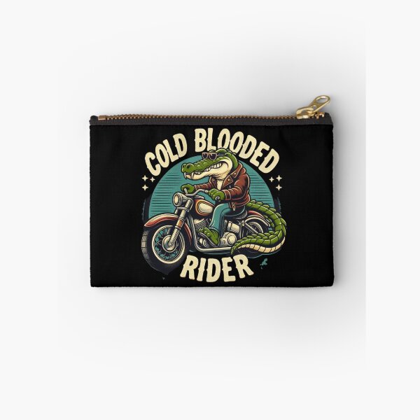 Item preview, Cold Blooded Rider Crocodile - Retro Vintage Motorcycle designed and sold by Zoo-Moo.