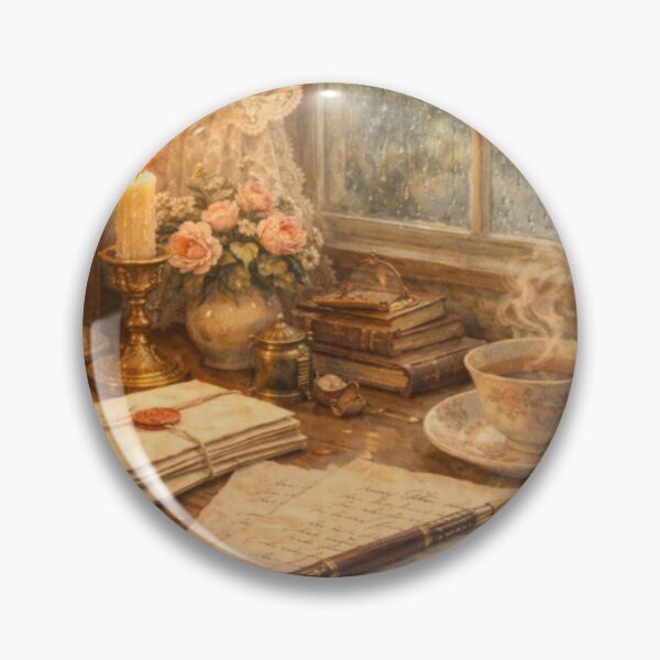 Item preview, Rainy Window Letters – Cozy Victorian Writing Nook Aesthetic designed and sold by ArtFreshStudio.