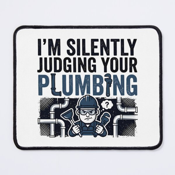 Item preview, Silently judging your plumbing grumpy plumber humor designed and sold by chattsuede.