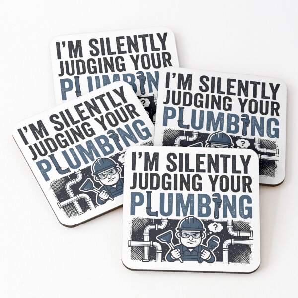 Item preview, Silently judging your plumbing grumpy plumber humor designed and sold by chattsuede.