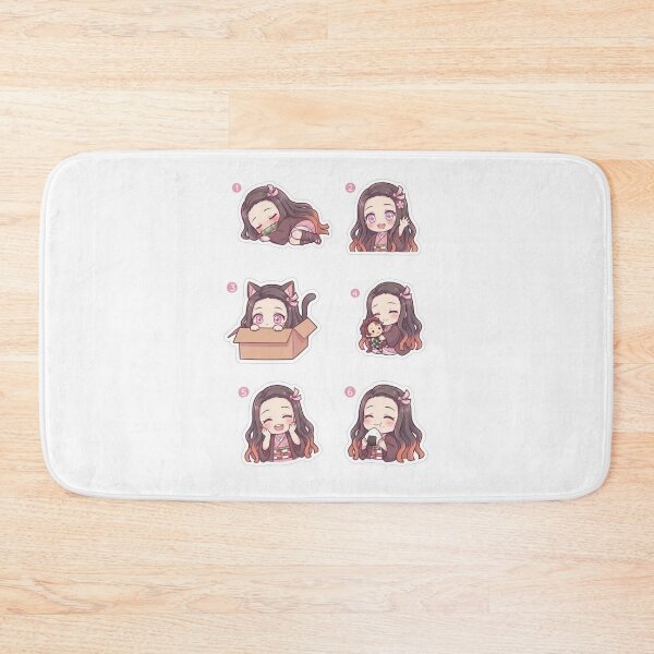 Item preview, Nezuko Chibi Kawaii Anime Sticker Pack designed and sold by Innova_Creations.