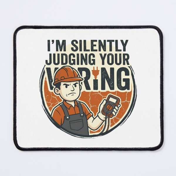Item preview, Sarcastic Electrician Judging Wiring designed and sold by chattsuede.