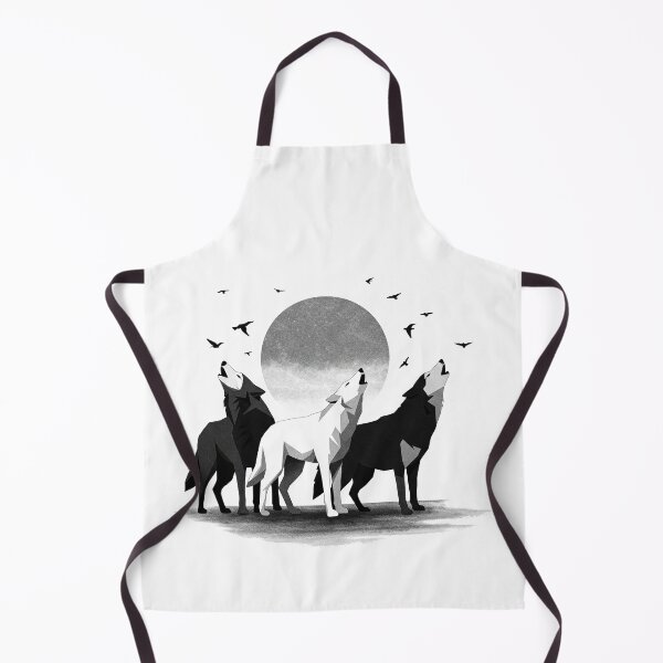 Item preview, Minimalist Wolves Howling At Full Moon designed and sold by TeeARTHY.