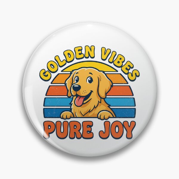 Item preview, Retro Golden Retriever Vibes designed and sold by chattsuede.