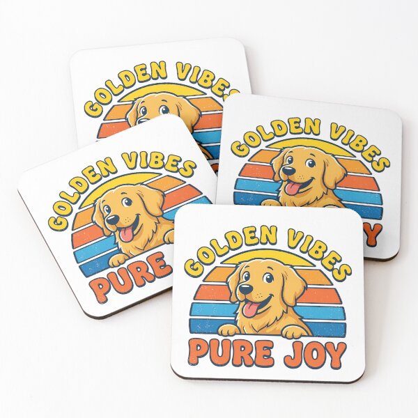 Item preview, Retro Golden Retriever Vibes designed and sold by chattsuede.