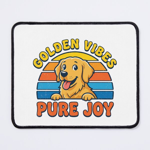 Item preview, Retro Golden Retriever Vibes designed and sold by chattsuede.