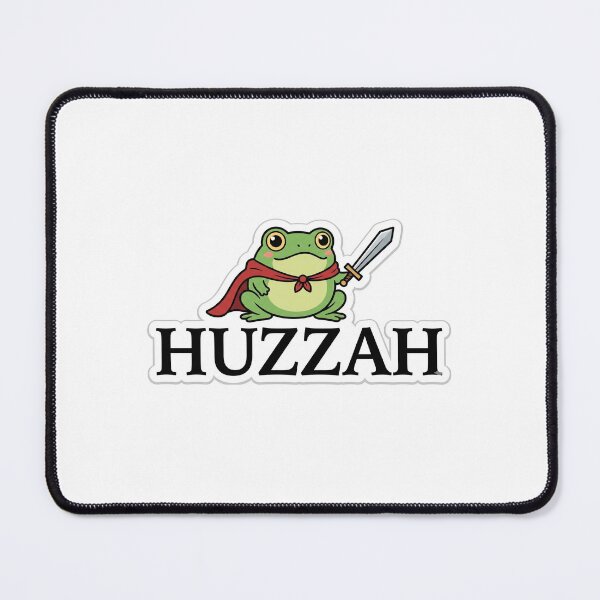 Item preview, Huzzah Frog Knight Sticker - Cute Medieval Fantasy Frog designed and sold by joyfulcow.