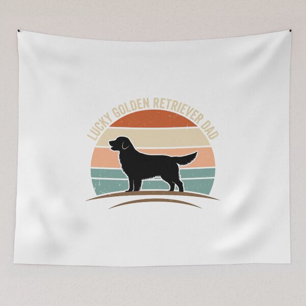 Item preview, Vintage Lucky Golden Retriever Dad designed and sold by chattsuede.