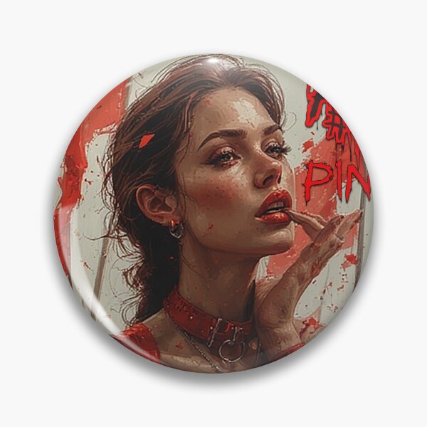 Artikelvorschau, Pixel Pinup – Rendering in Red Flags entworfen und verkauft von Mark Mentzer.