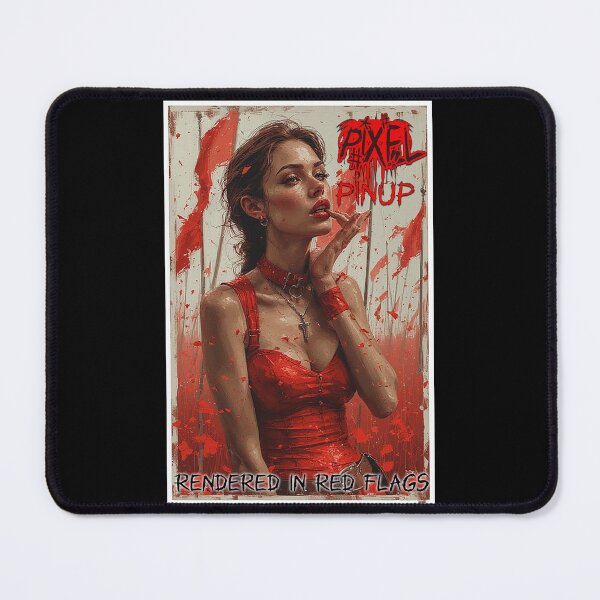 Item preview, Pixel Pinup – Rendered in Red Flags designed and sold by Mark Mentzer.