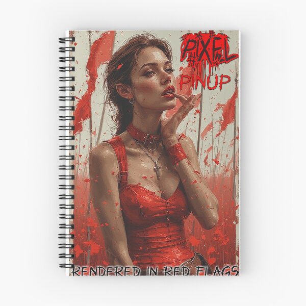 Item preview, Pixel Pinup – Rendered in Red Flags designed and sold by Mark Mentzer.