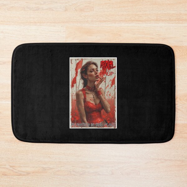 Item preview, Pixel Pinup – Rendered in Red Flags designed and sold by Mark Mentzer.