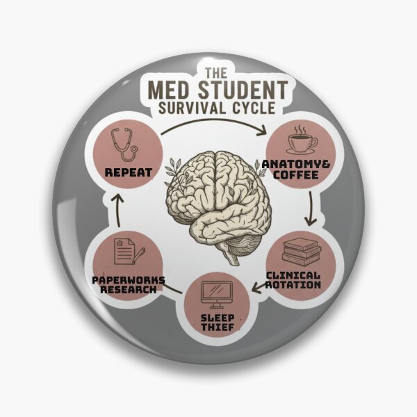 Item preview, The Medical Student Survival Cycle Anatomy and Coffee designed and sold by medoutfits.