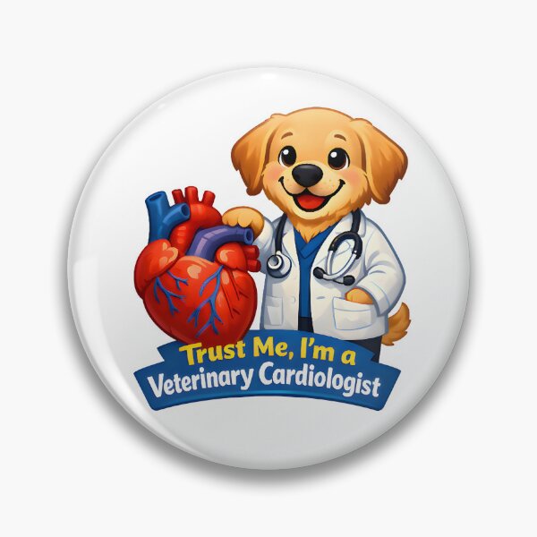 Item preview, Trust Me, I’m a Veterinary Cardiologist – Funny Dog Doctor Illustration designed and sold by Bettybee00.