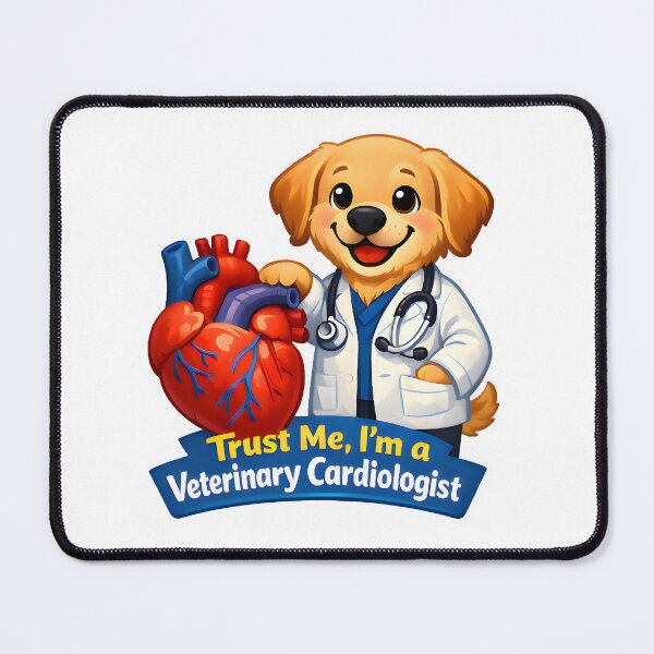 Item preview, Trust Me, I’m a Veterinary Cardiologist – Funny Dog Doctor Illustration designed and sold by Bettybee00.