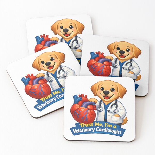 Item preview, Trust Me, I’m a Veterinary Cardiologist – Funny Dog Doctor Illustration designed and sold by Bettybee00.