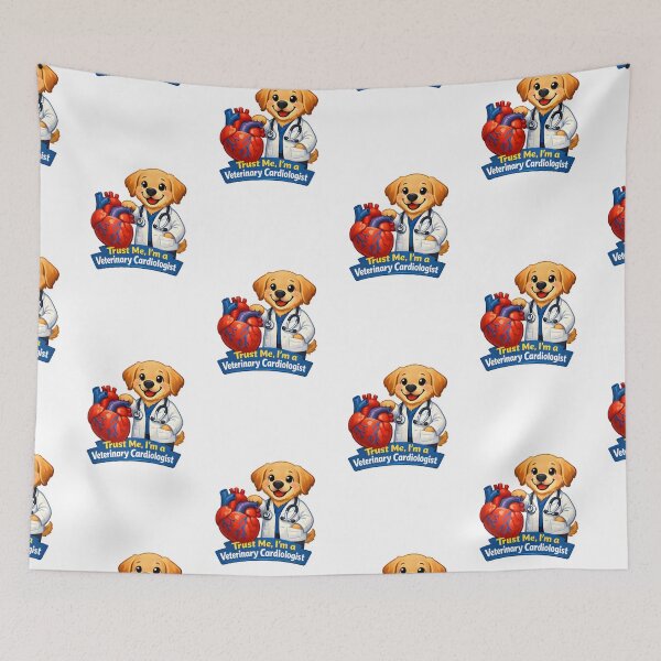 Item preview, Trust Me, I’m a Veterinary Cardiologist – Funny Dog Doctor Illustration designed and sold by Bettybee00.