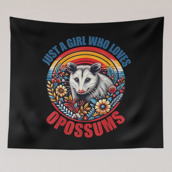 Item preview, Girls Opossums-Shirt Kids Teen Just A Girl Who Loves Possum , Opossum Gift For Mom Dad Kids designed and sold by Opossum GIFT ★★★★★.