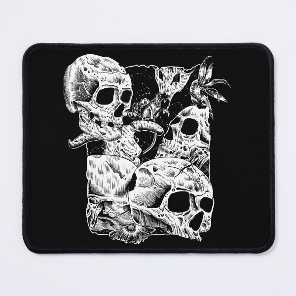 Item preview, Death metal skull and flower designed and sold by Faissal Thomass.
