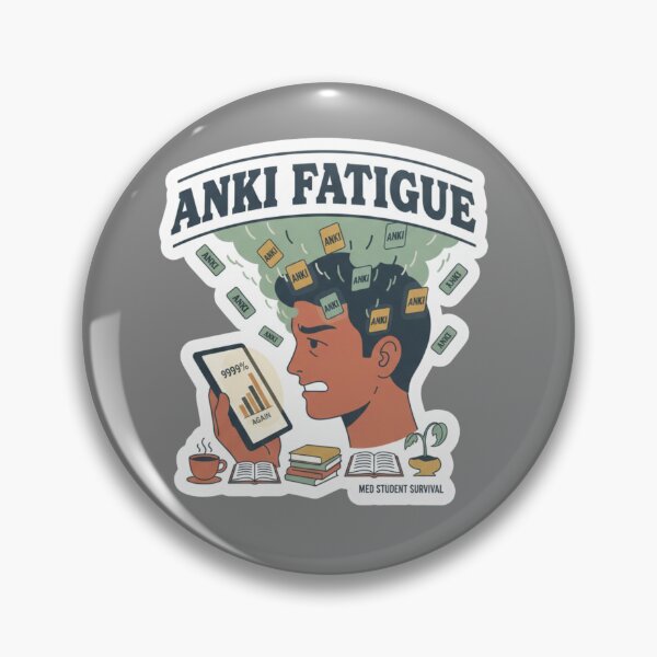 Item preview, Anki Fatigue Medical Student Survival Flashcard Burnout designed and sold by medoutfits.