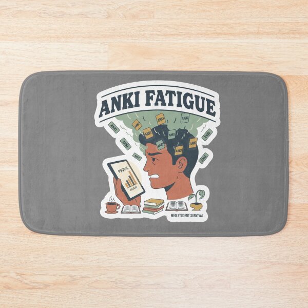 Item preview, Anki Fatigue Medical Student Survival Flashcard Burnout designed and sold by medoutfits.