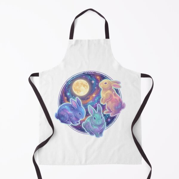 Item preview, Galaxy Cosmic Rabbit Moon ethereal whimsical glowing designed and sold by chattsuede.