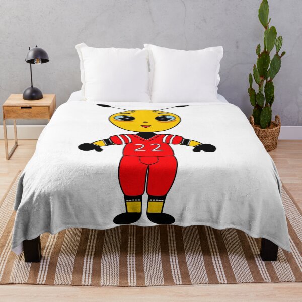 Item preview, Cute Bee Wearing A Football Uniform designed and sold by Sartoris Art.