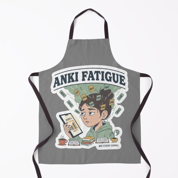 Item preview, Female Med Student Anki Fatigue Flashcard Burnout Survival designed and sold by medoutfits.