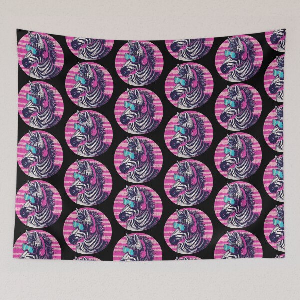 Item preview, Pink Zebra Retro Synthwave 80s Aesthetic designed and sold by TeeARTHY.