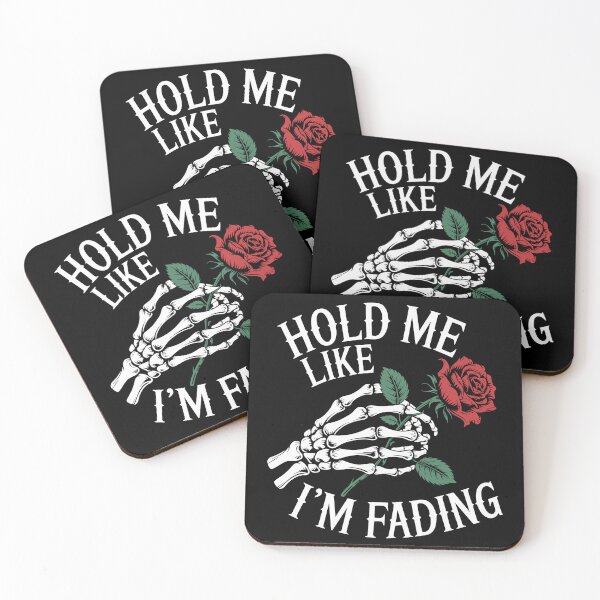 Item preview, Hold me like im fading skeleton hand red rose designed and sold by Faissal Thomass.
