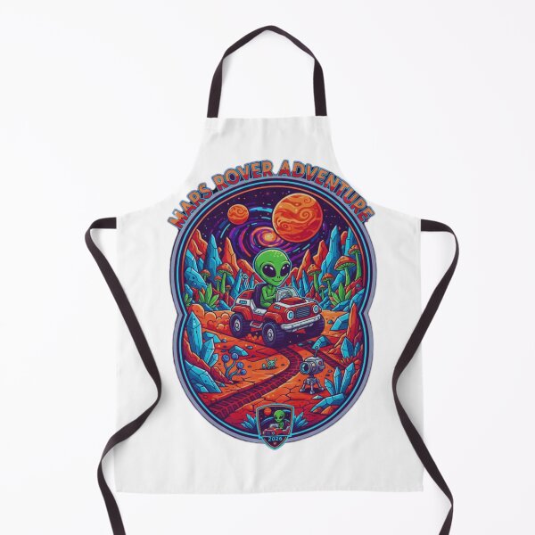 Item preview, Retro Alien Mars Rover Adventure 2026 - Space Explorer Illustration designed and sold by SlientOrbit.