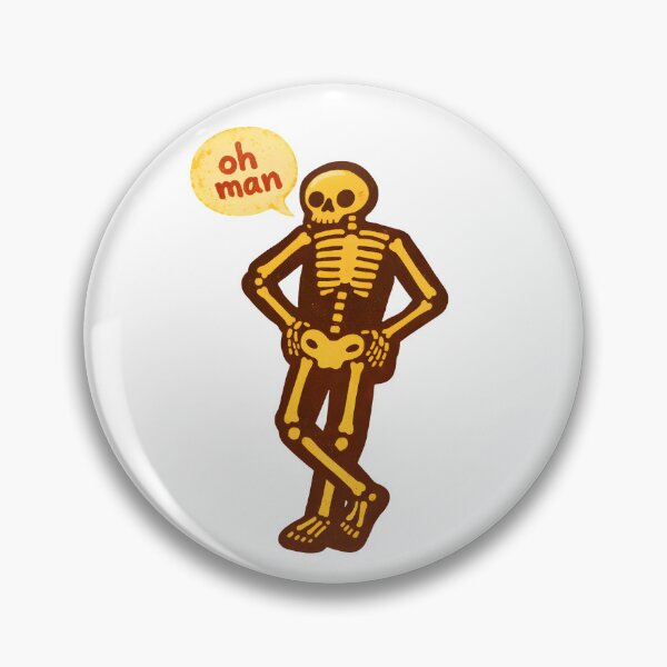 Item preview, Funny Skeleton "Oh Man" Retro Illustration designed and sold by Senkov.