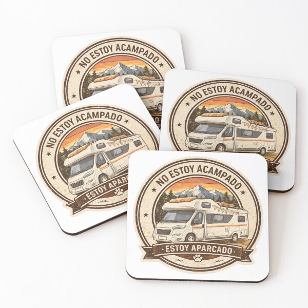 Item preview, I'm Not Camping, I'm Parked – Retro Motorhome Illustration designed and sold by VanSpirit.