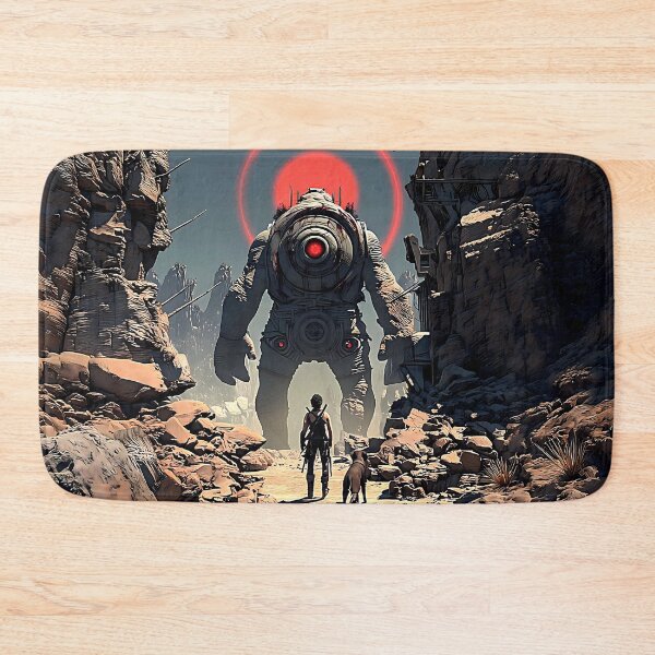 Item preview, Guardian of the Ruins - Epic Fantasy Art Print designed and sold by BadBeaverDesign.