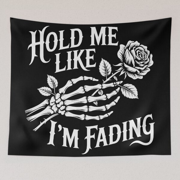 Item preview, Hold me like im fading skeleton hand rose  designed and sold by Faissal Thomass.