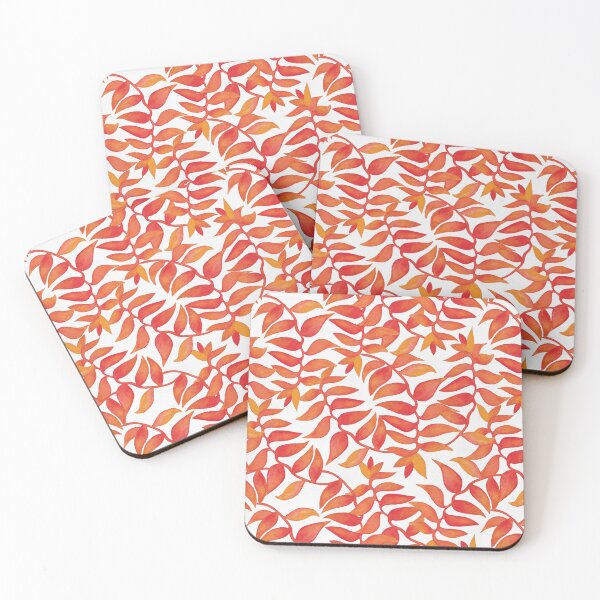 Item preview, HELICONIA-Warm Red Tropical Flowers designed and sold by THE COLOR ALCHEMY.