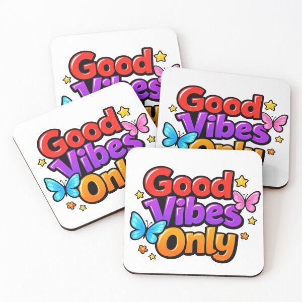 Item preview, Good Vibes Only Colorful Typography – Positive Quote with Butterflies designed and sold by Luvahawb.