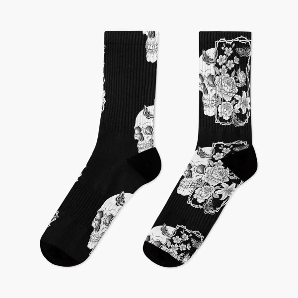 Item preview, Vintage Skull and Floral Garden Illustration Art designed and sold by FUIRY .