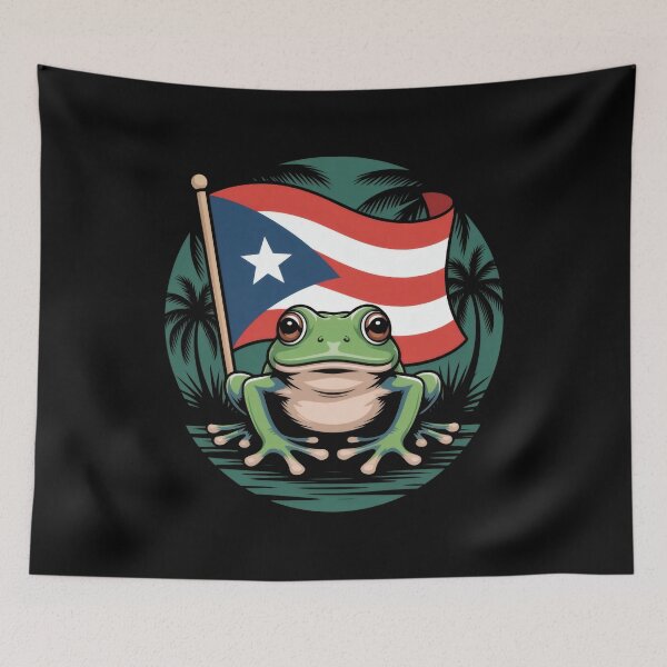 Item preview, Puerto Rico Flag & Coqui Frog designed and sold by HODLapparel.