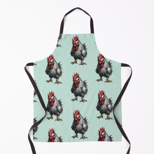 Item preview, Retro Noir Rooster Sketch – AI Ink Illustration with Red Beak & Yellow Feet designed and sold by Cleora Visuals.