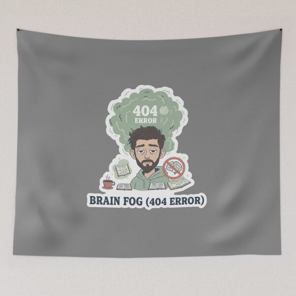 Item preview, Brain Fog 404 Error Medical Student Academic Burnout designed and sold by medoutfits.
