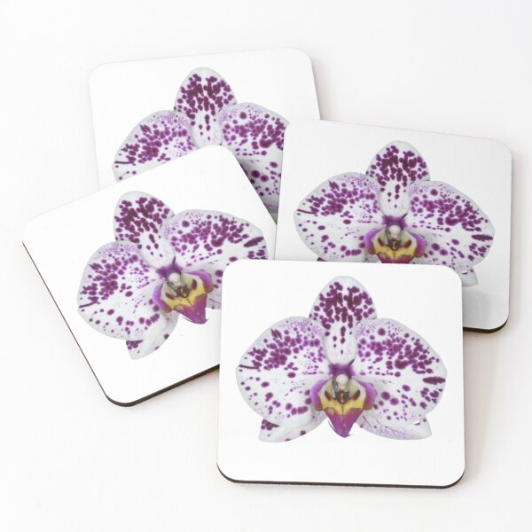 Item preview, spotted purple orchid flower sticker designed and sold by inainart.