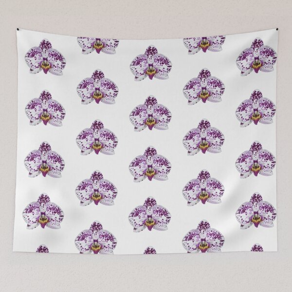 Item preview, spotted purple orchid flower sticker designed and sold by inainart.