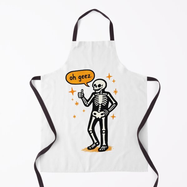 Item preview, Oh Geez Skeleton Funny Halloween Illustration designed and sold by Senkov.