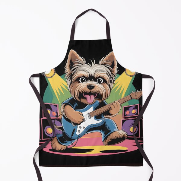 Item preview, Rocking Yorkie Guitar Hero designed and sold by Viktorio Art Shop.