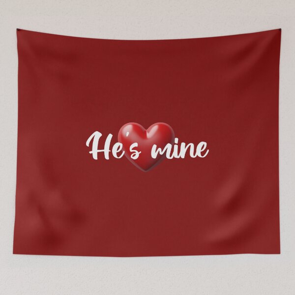 Item preview, He's mine red heart designed and sold by Mahakamel.