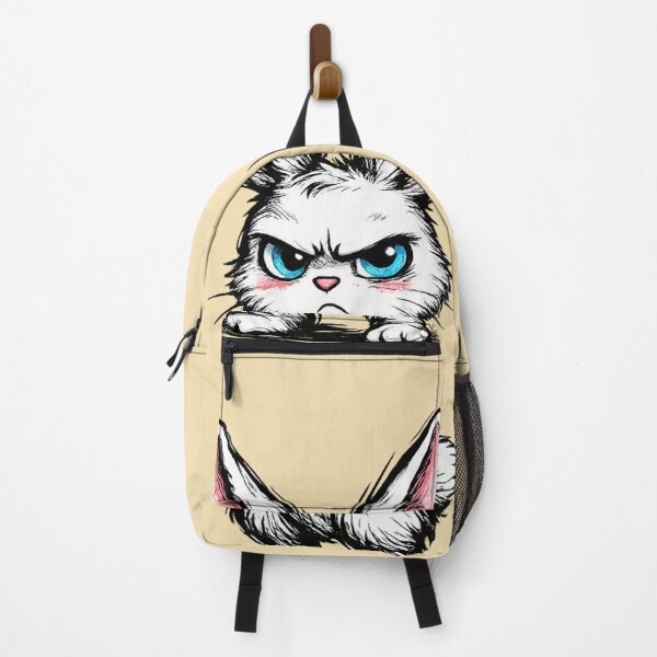 Item preview, Grumpy Bunny AI Ink Drawing – Cute Angry Rabbit with Big Ears & Blue Eyes | “Not in the Mood” designed and sold by Cleora Visuals.