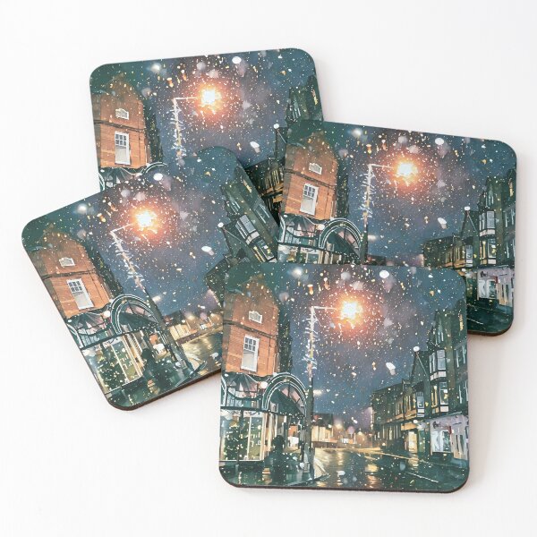 Item preview, Falling Snow in the City designed and sold by tomorrowsart.