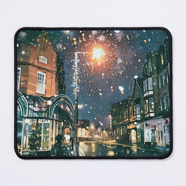 Item preview, Falling Snow in the City designed and sold by tomorrowsart.